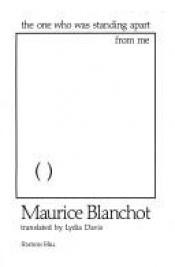 book cover of Thomas the obscure by Maurice Blanchot
