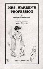 book cover of Mrs. Warren's Profession by جورج برنارد شو