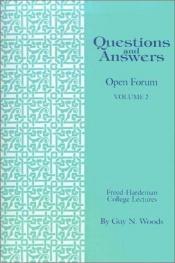 book cover of Questions and Answers Open Forum by Guy N. Woods