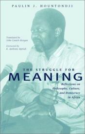 book cover of The struggle for meaning : reflections on philosophy, culture, and democracy in Africa by Paulin J. Hountondji