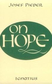 book cover of On hope by Josef Pieper