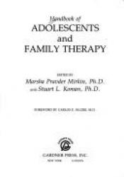 book cover of Handbook of Adolescent and Family Therapy by Marsha Pravder Mirkin