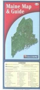 book cover of Maine Map and Guide by DeLorme Publishing