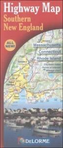 book cover of Southern New England Highway Map: Massachusetts, Connecticut, Rhode Island by DeLorme Publishing