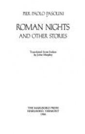 book cover of Roman nights and other stories by Pier Paolo Pasolini [director]