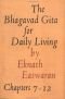 The Bhagavad Gita for Daily Living, Volume 2: Chapters 7-12