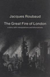 book cover of The Great Fire of London by Jacques Roubaud