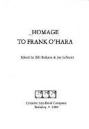book cover of Homage to Frank O'Hara by Frank O'Hara