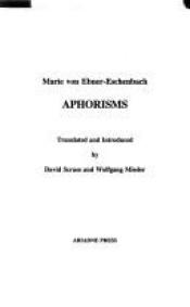 book cover of Aphorismen by Marie von Ebner-Eschenbach