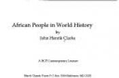 book cover of African People in World History (Black Classic Press Contemporary Lecture) (Black Classic Press Contemporary Lecture) (B by John Henrik Clarke