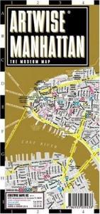 book cover of Artwise Manhattan Museum Map - Laminated Museum Map of Manhattan, NY - Streetwise Maps (Artwise) by Streetwise Maps