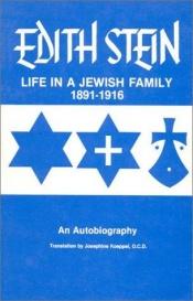 book cover of Storia di una famiglia ebrea: l'infanzia e gli anni giovanili by Edith Stein