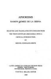 book cover of Aphorisms by Ramon Gomez de la Serna