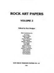 book cover of Rock Art Papers Volume 2 (San Diego Museum Papers, No 18) by Ken Hedges
