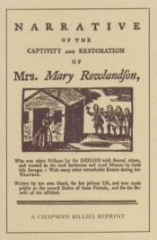 book cover of A Narrative of the Captivity and Restoration of Mrs. Mary Rowlandson by Mary Rowlandson