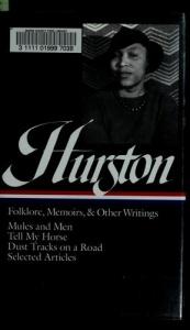 book cover of Folklore, memoirs, and other writings by Zora Neale Hurston