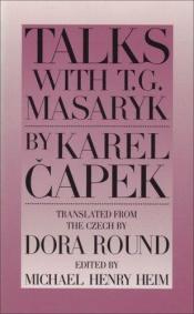 book cover of Hovory s T. G. Masarykem by Karel Capek