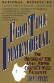 book cover of From Time Immemorial by Joan Peters