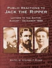book cover of Public Reactions to Jack the Ripper by 