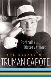 book cover of Portraits and observations : the essays of Truman Capote by 트루먼 커포티