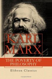 book cover of La miseria de la filosofía by Karl Marx