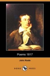book cover of Poems 1817 by John Keats