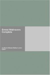 book cover of Ernst Maltravers by Edward Bulwer-Lytton
