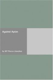 book cover of Flavius Josephus: Against Apion by Flavius Josephus