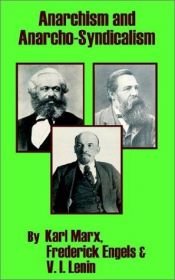 book cover of Anarchism and Anarcho-Syndicalism by Karl Marx