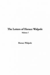 book cover of Selected letters of Horace Walpole by Хорас Уолпол