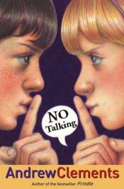 book cover of No Talking by Andrew Clements