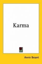 book cover of Karma, Theosophical Manauls, No. 4. by Annie Besant