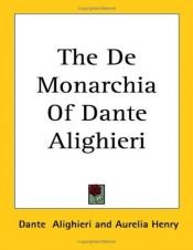 book cover of Monarşi by Dante Alighieri