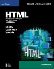 book cover of HTML: Introductory Concepts and Techniques by Gary B. Shelly