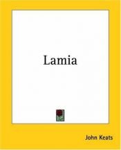 book cover of Lamia by John Keats