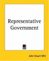 book cover of Representative Government by John Stuart Mill