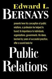 book cover of Public Relations by Edward Bernays