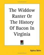 book cover of The Widow Ranter by Aphra Behn