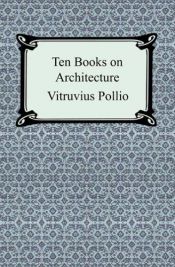 book cover of De architectura by Vitruvius
