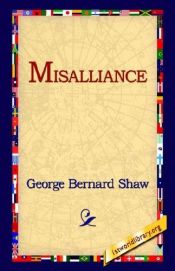 book cover of Misalliance by George Bernard Shaw