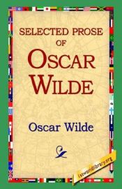 book cover of Selected Prose by Oscar Wilde
