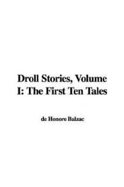 book cover of Droll Stories Volume I by 奥诺雷·德·巴尔扎克