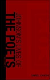 book cover of Johnson's Lives of the Poets, Volume 1 by Samuel Johnson