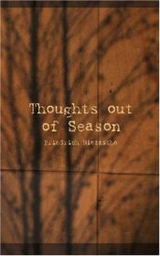 book cover of Thoughts out of Season, Part 1 by Friedrich Nietzsche
