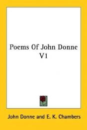 book cover of Poems of John Donne V1 by John Donne