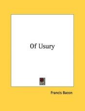 book cover of Of Usury by Френсіс Бекон