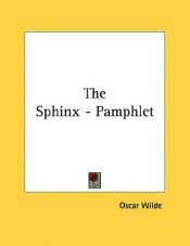 book cover of Die Sphinx ohne Geheimnis by Oscar Wilde