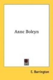 book cover of Anne Boleyn by E. Barrington