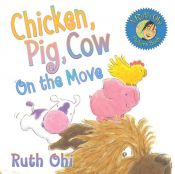 book cover of Chicken, pig, cow and the purple problem by Ruth Ohi