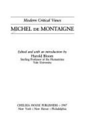 book cover of Michel de Montaigne's essays by Harold Bloom